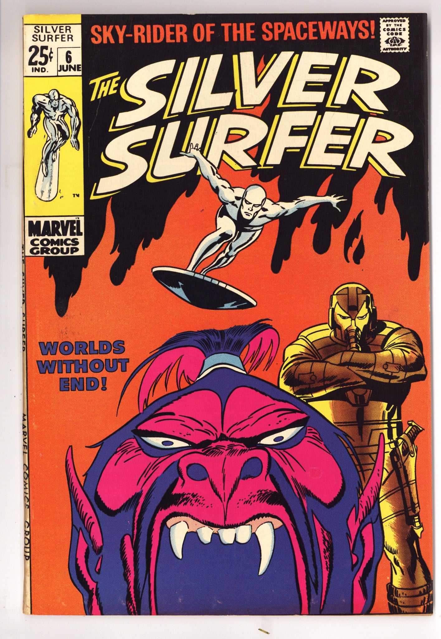 The Silver Surfer Vol 1 6 FN/VF (7.0) (1969) 