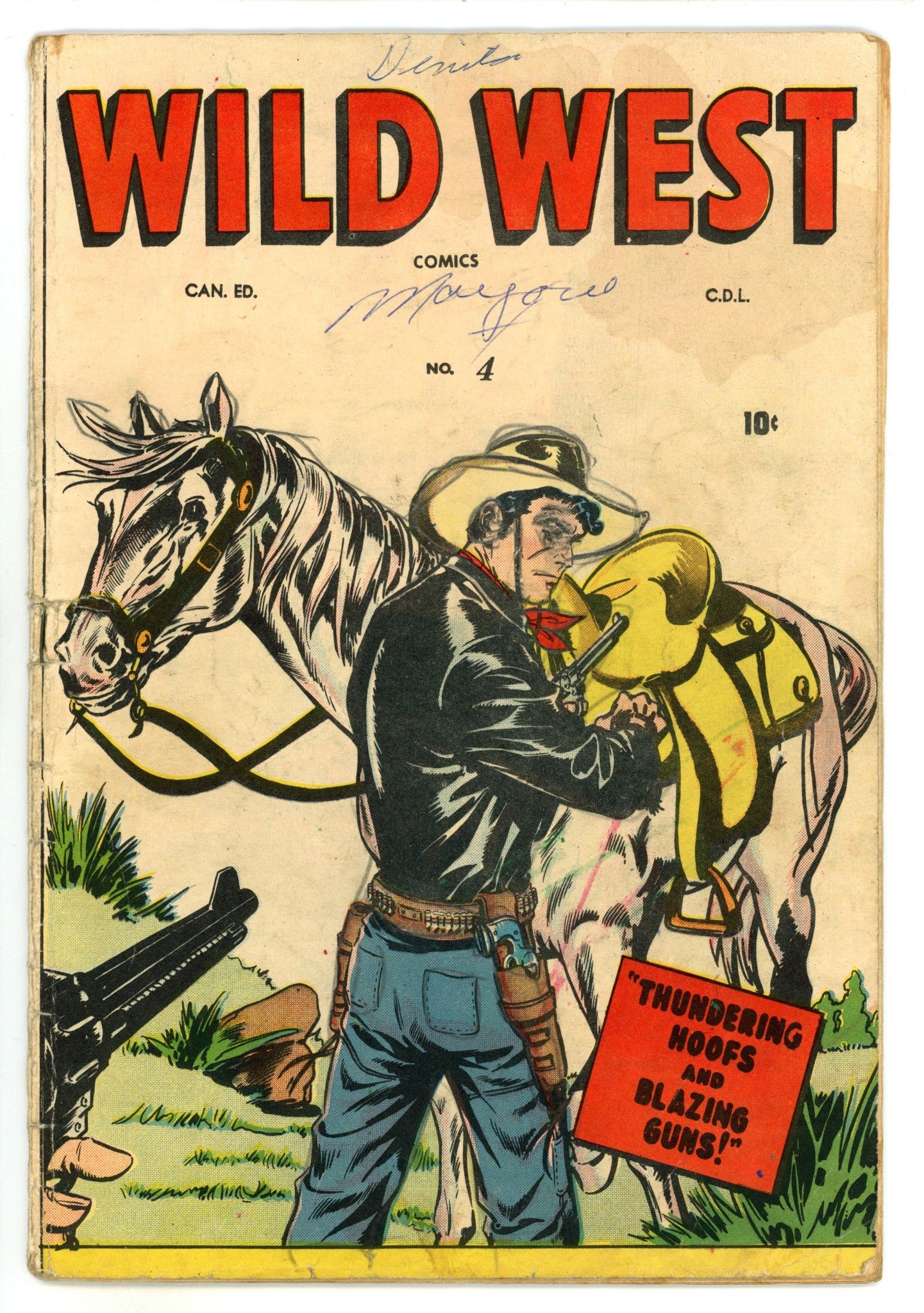 Wild West 4 GD+ (2.5) (1949) Canadian Edition 