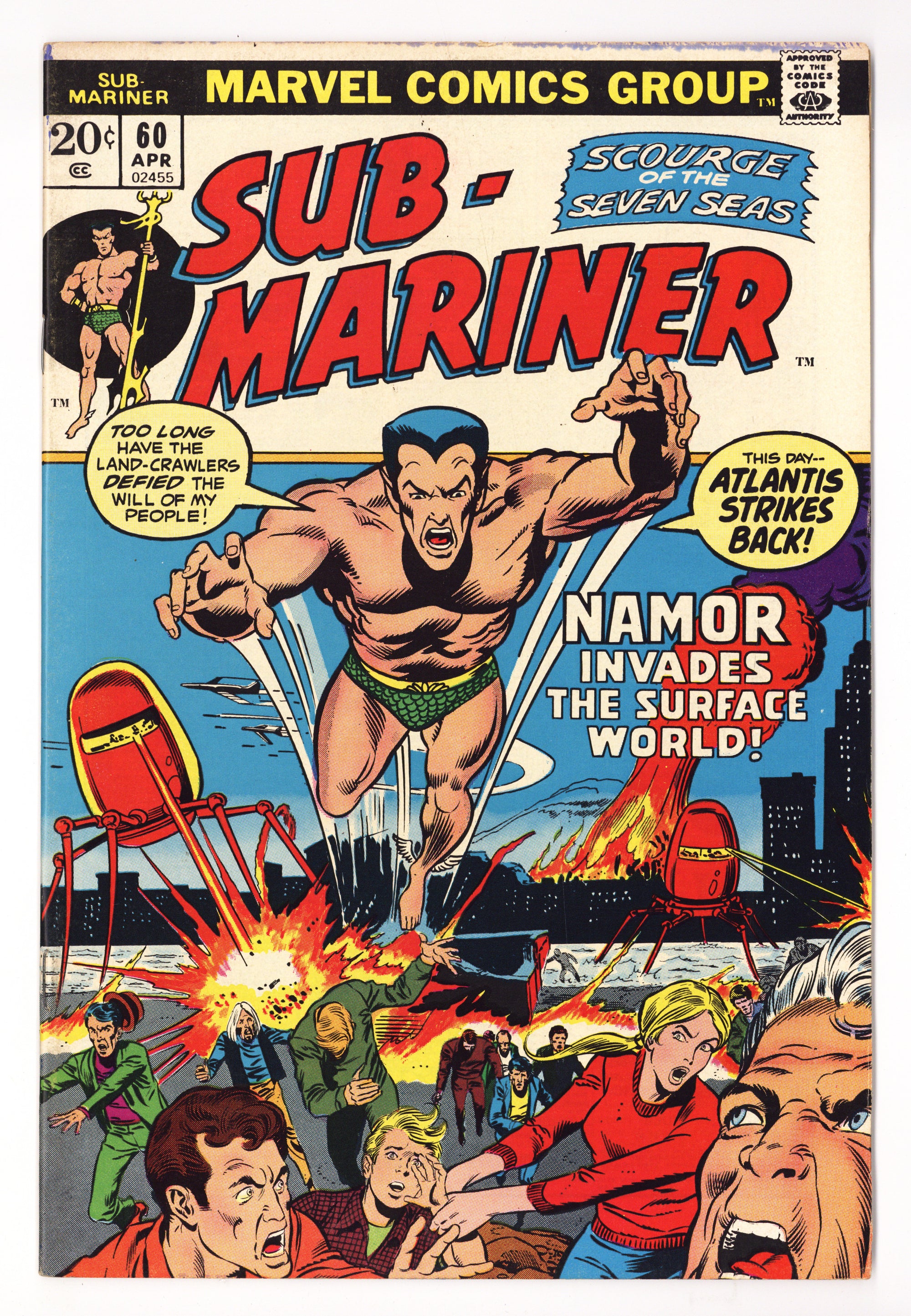 Sub-Mariner Vol 1 60  VF (8.0)   (1973)        