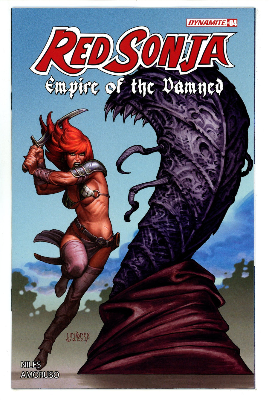 Red Sonja Empire Damned 4 Linsner Variant (2024)