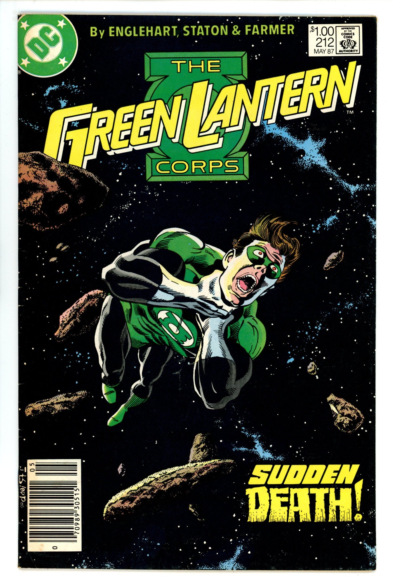 The Green Lantern Corps Vol 2 212 FN- (5.5) (1987) Canadian Price Variant 