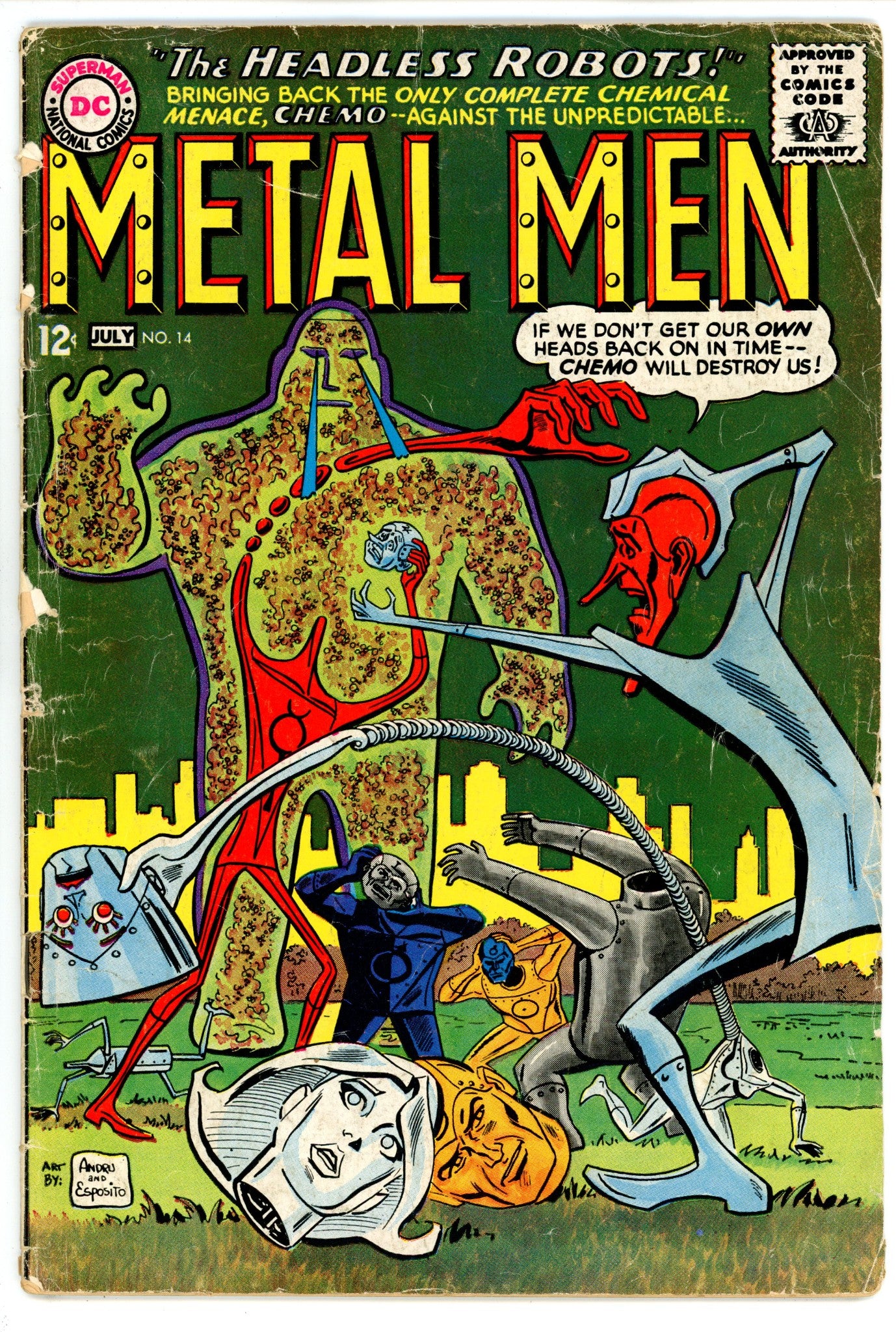 Metal Men Vol 1 14 VG- (3.5) (1965) 