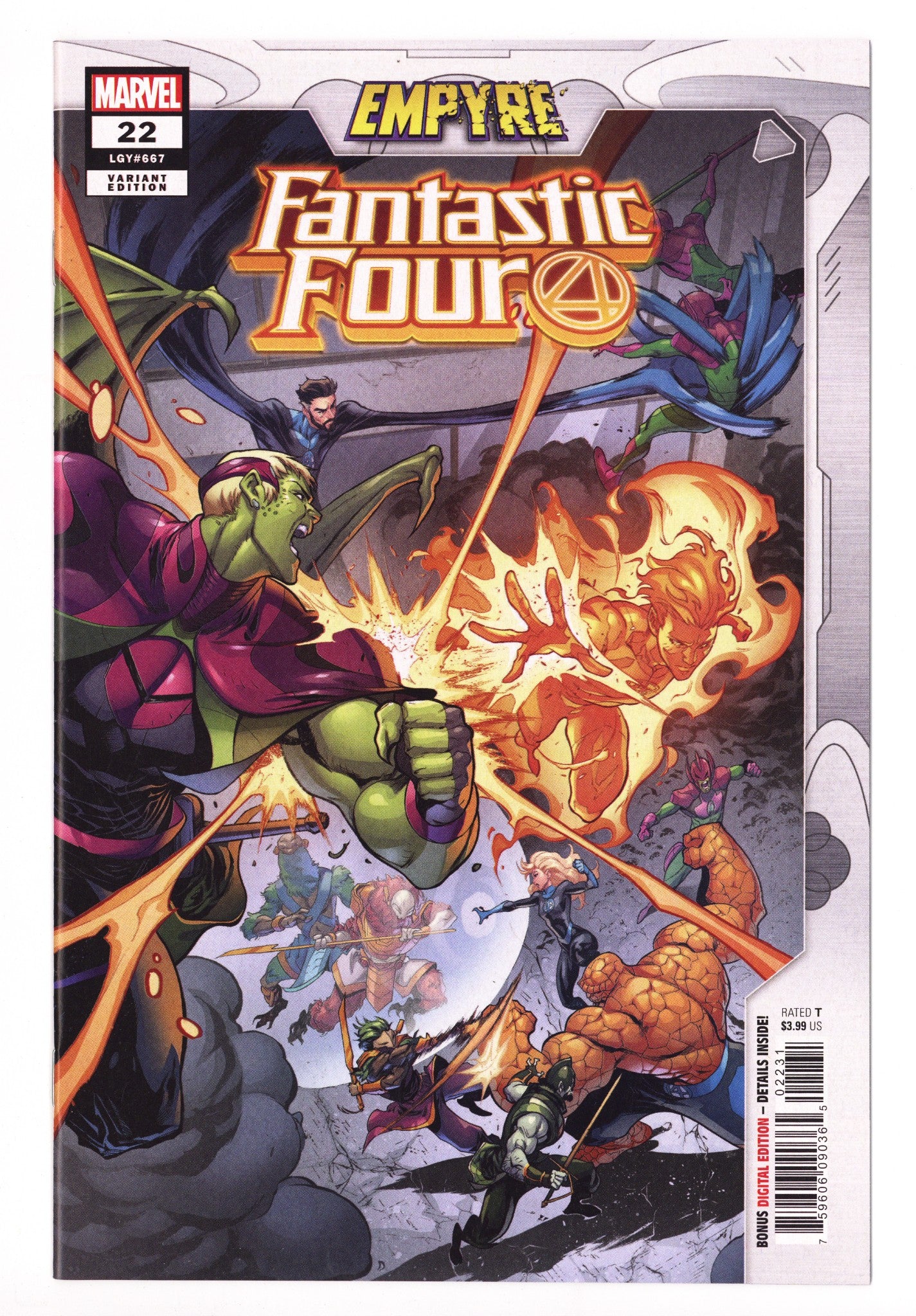 Fantastic Four Vol 6 22 (667) High Grade (2020) Coello Variant 