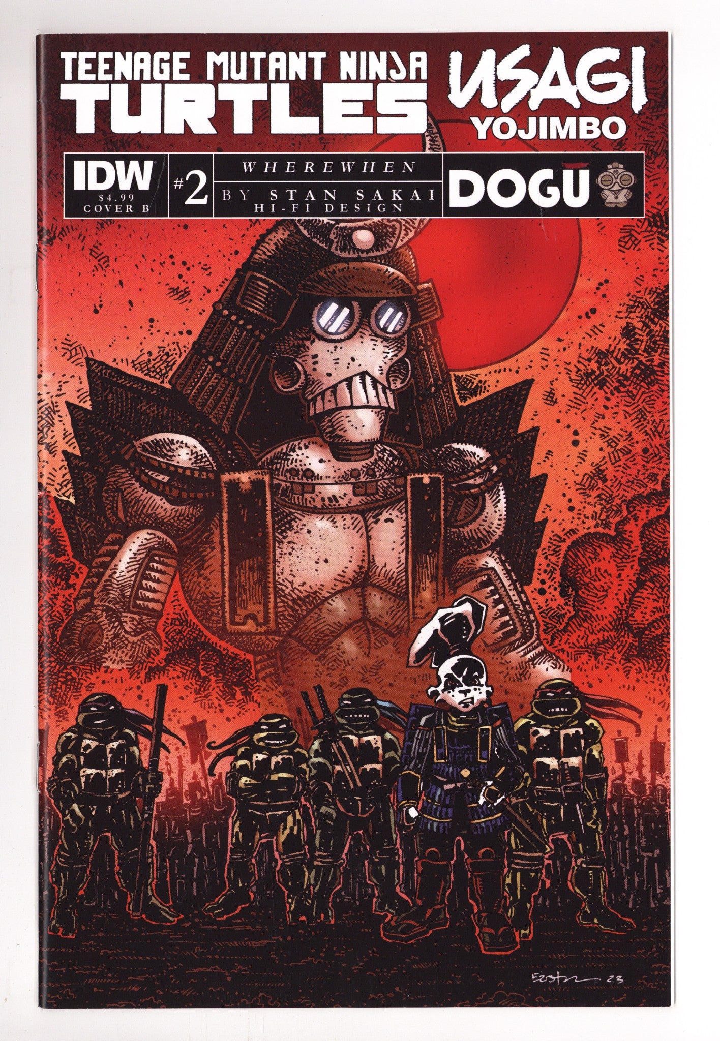 Teenage Mutant Ninja Turtles / Usagi Yojimbo: Wherewhen 2 High Grade (2023) Eastman Variant 