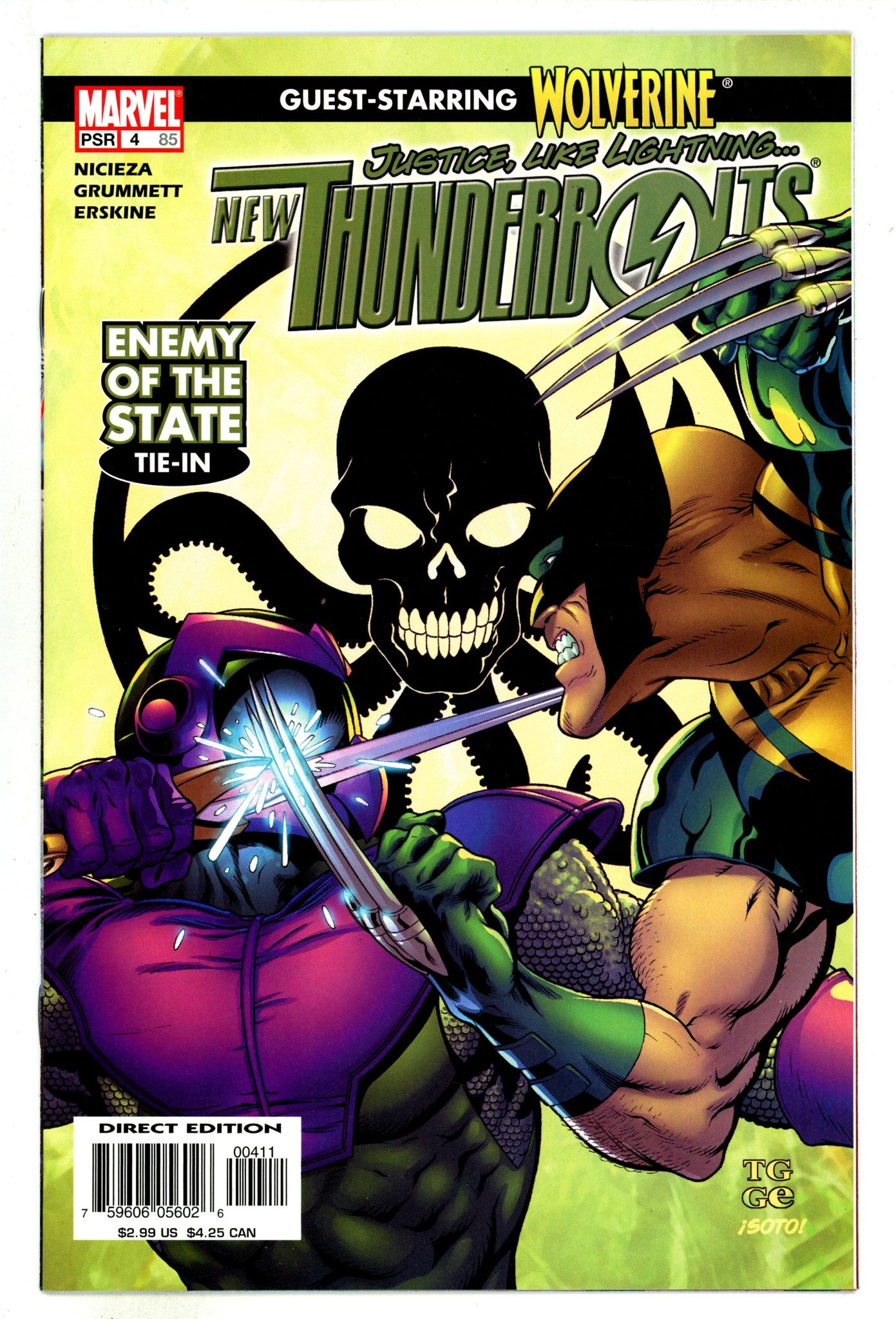 New Thunderbolts Vol 1 4 (85) High Grade (2005) 
