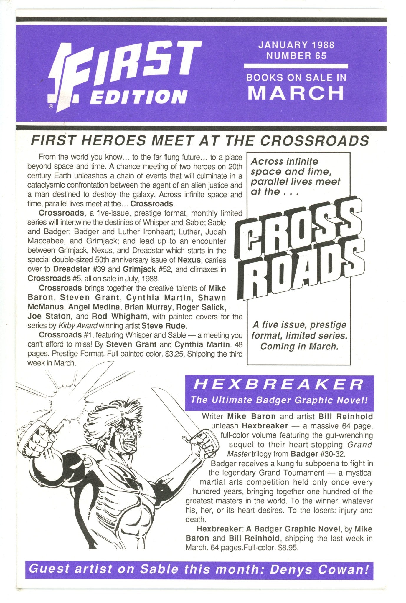 First Edition 65 (1988)