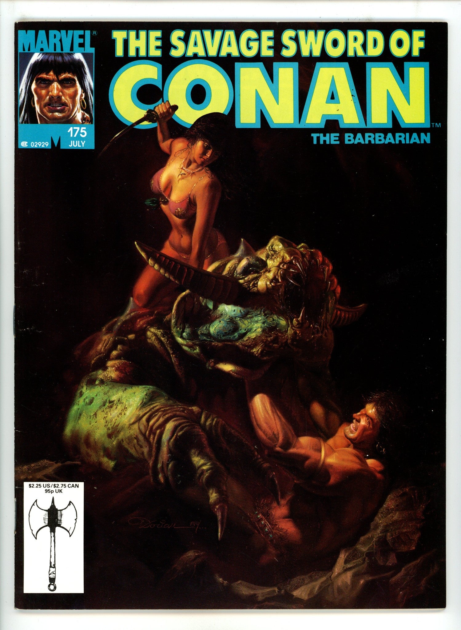 The Savage Sword of Conan Vol 1 175 Low Grade (1990) 