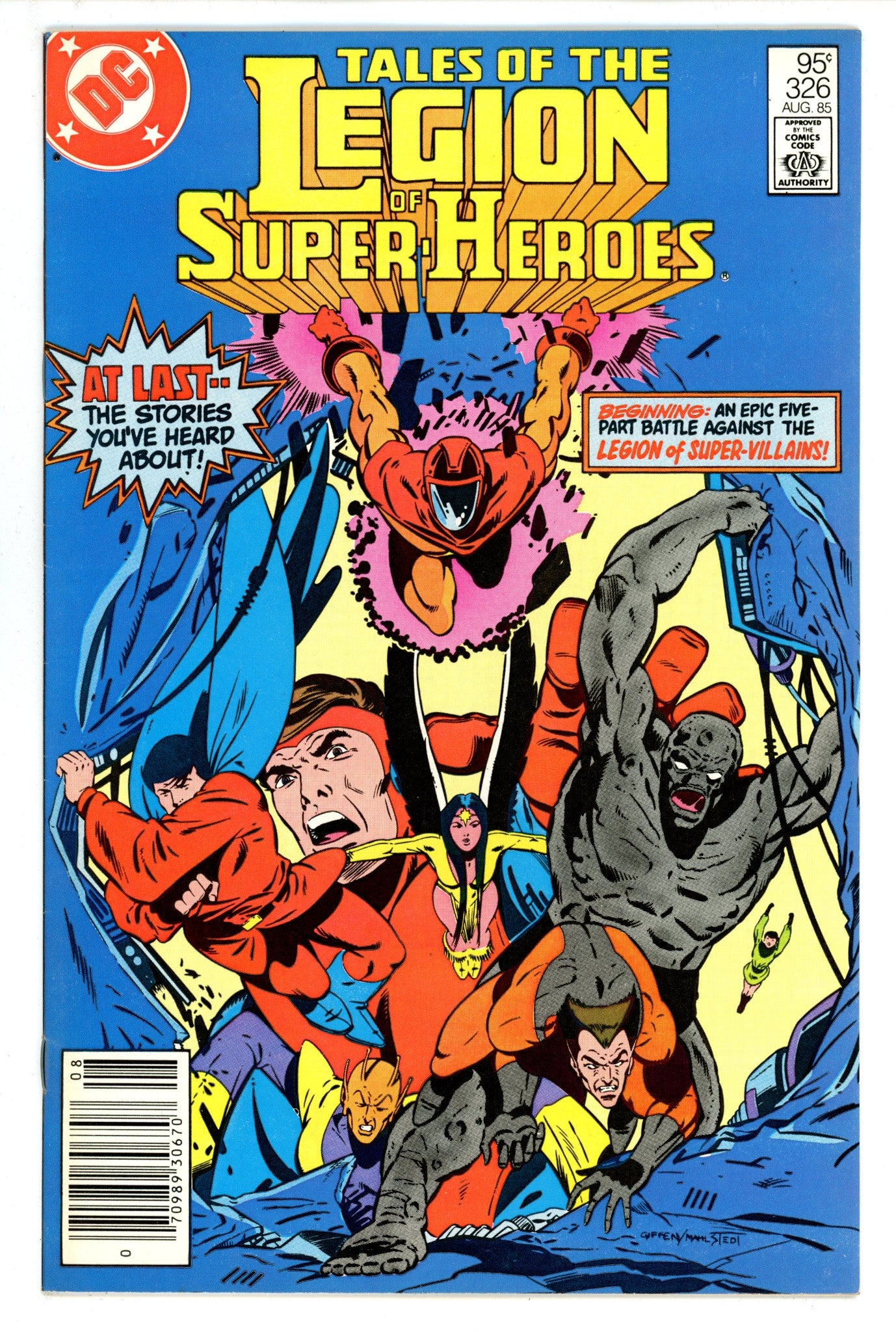 Tales of the Legion of Super-Heroes 326 FN/VF (7.0) (1985) Canadian Price Variant 