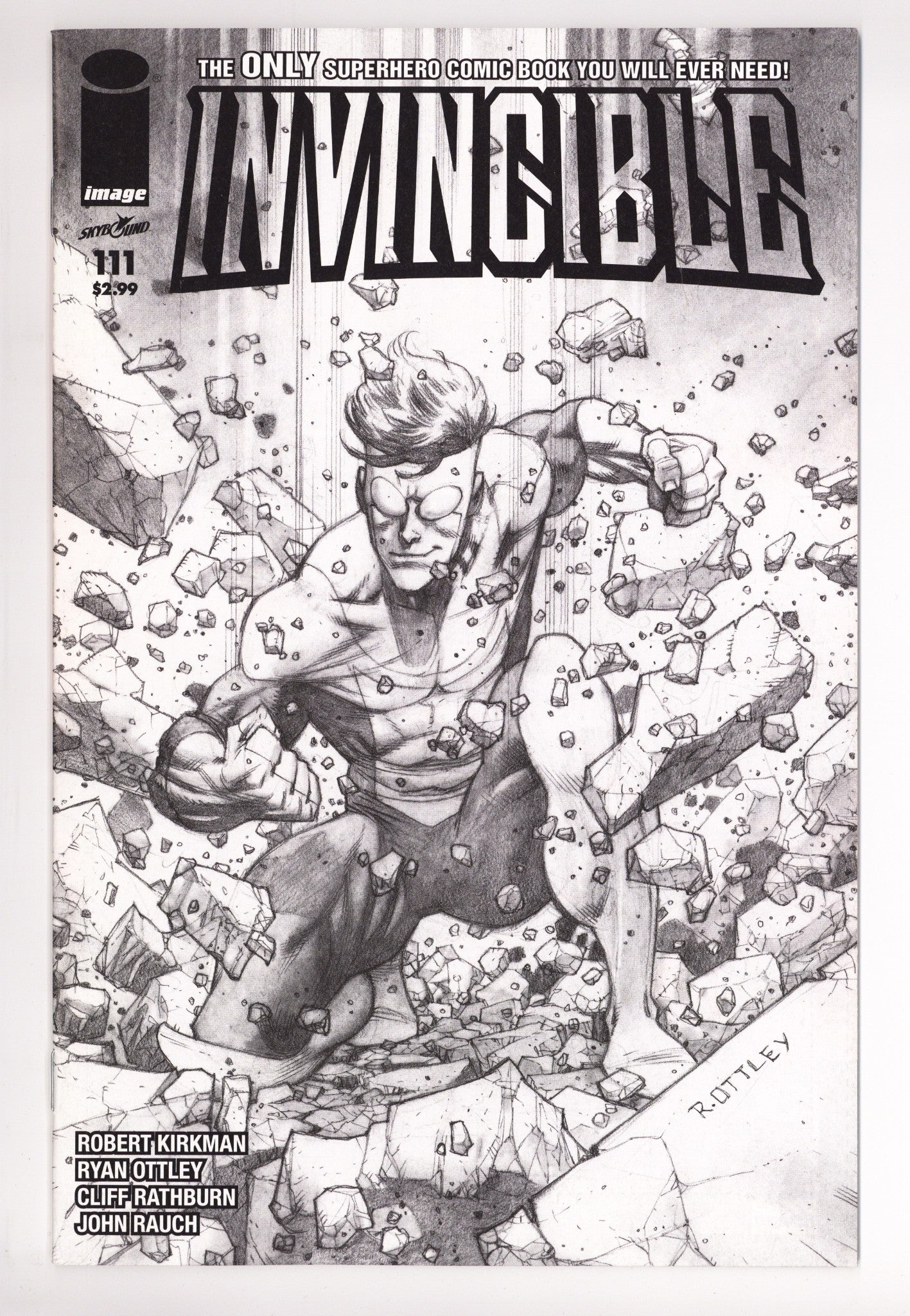 Invincible 111 VF/NM (9.0) (2014) Ottley Sketch Variant 