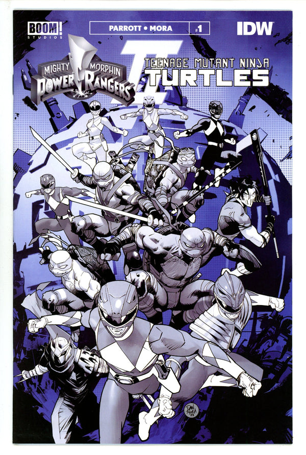 Mighty Morphin Power Rangers / Teenage Mutant Ninja Turtles Ii B&W Ed 1 (2023)