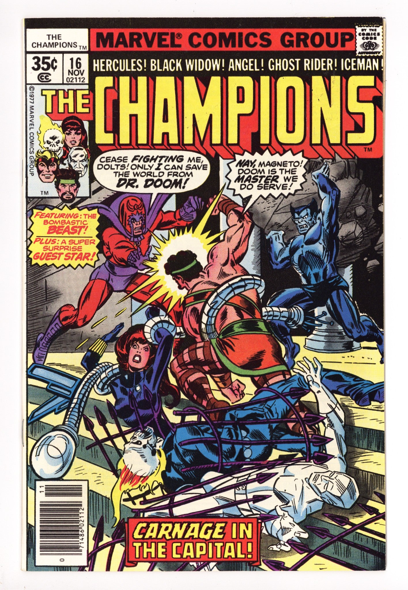 The Champions Vol 1 16 Mid Grade (1977) 