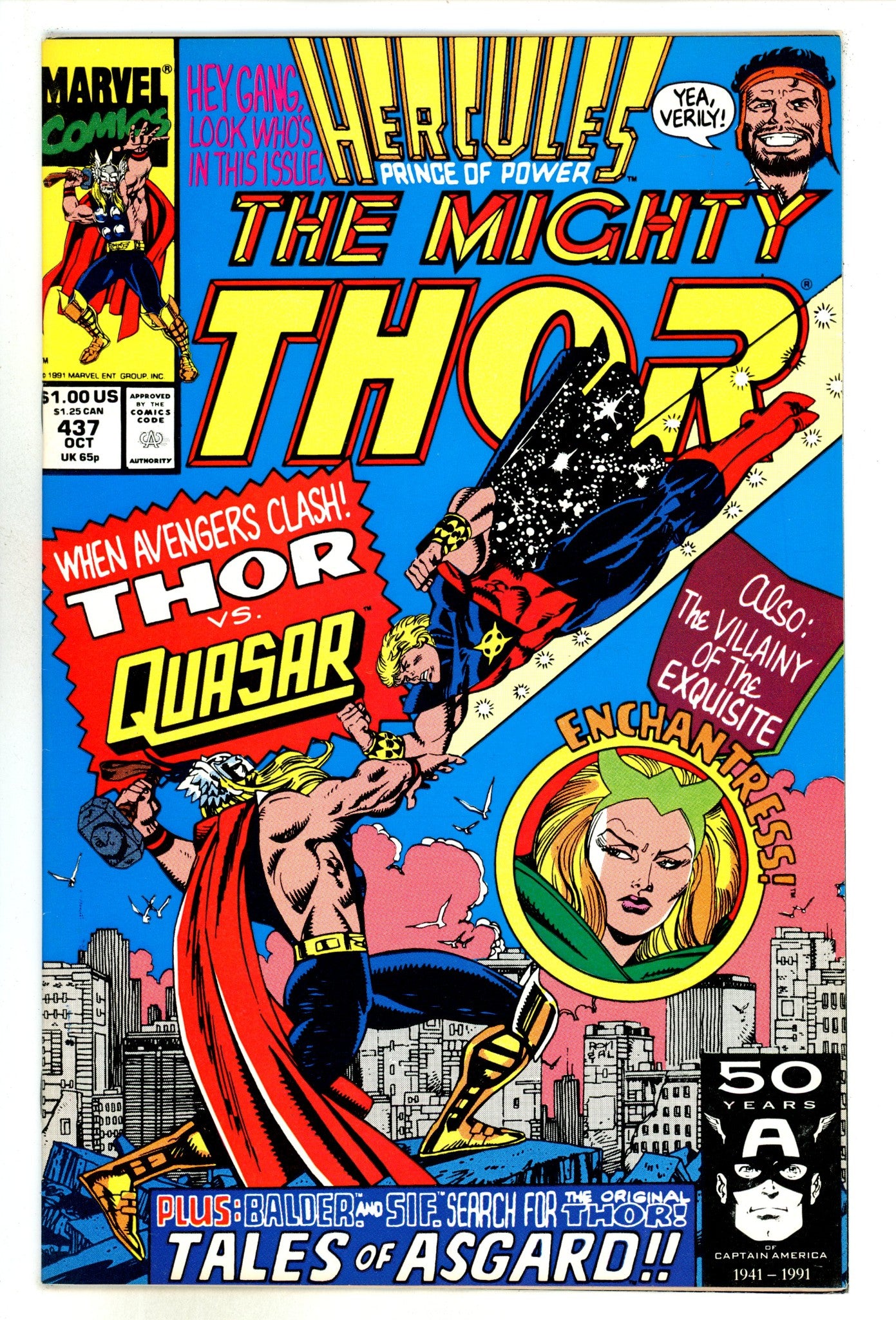 Thor Vol 1 437 Mid Grade (1991) 