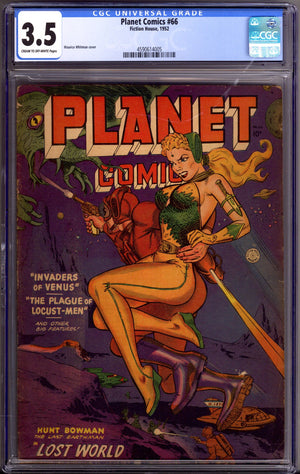 Planet Comics Vol 1 66 CGC 3.5 (VG-) (1952)