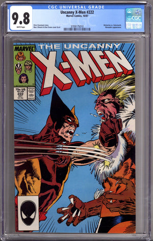 The Uncanny X-Men Vol 1 222 CGC 9.8 (NM/M) (1987)