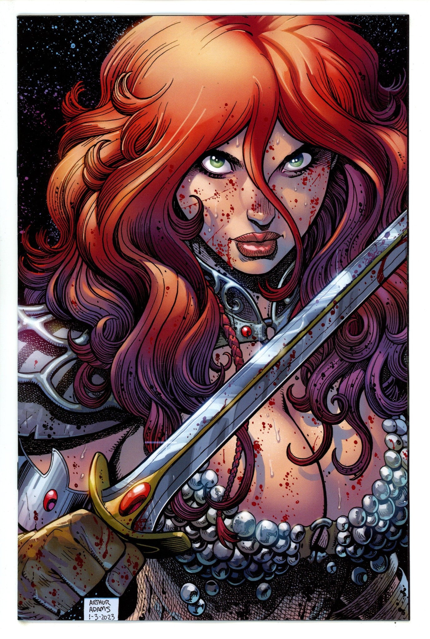 Savage Red Sonja 1 Adams Limited Virgin Variant NM (2023)