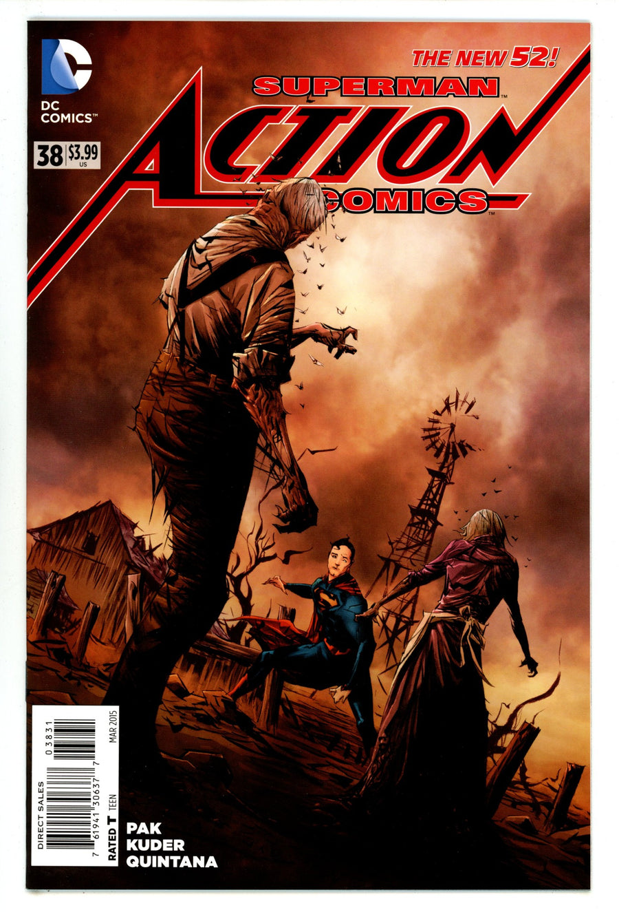 Action Comics Vol 2 38 High Grade (2015) Lee Incentive Variant 