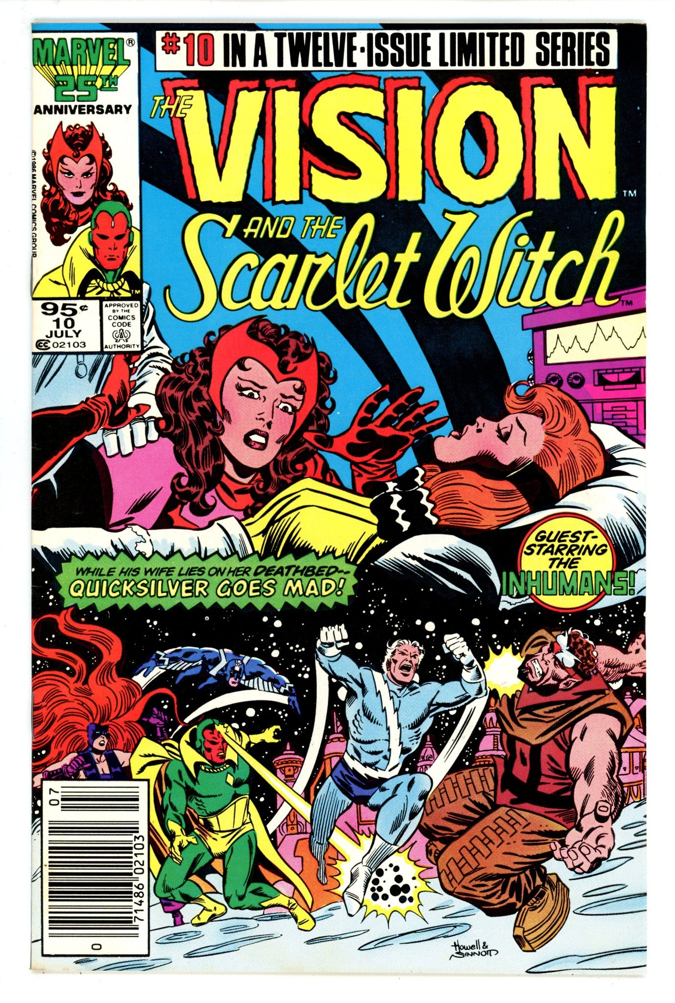 The Vision and the Scarlet Witch Vol 2 10 FN/VF (7.0) (1986) Canadian Price Variant 