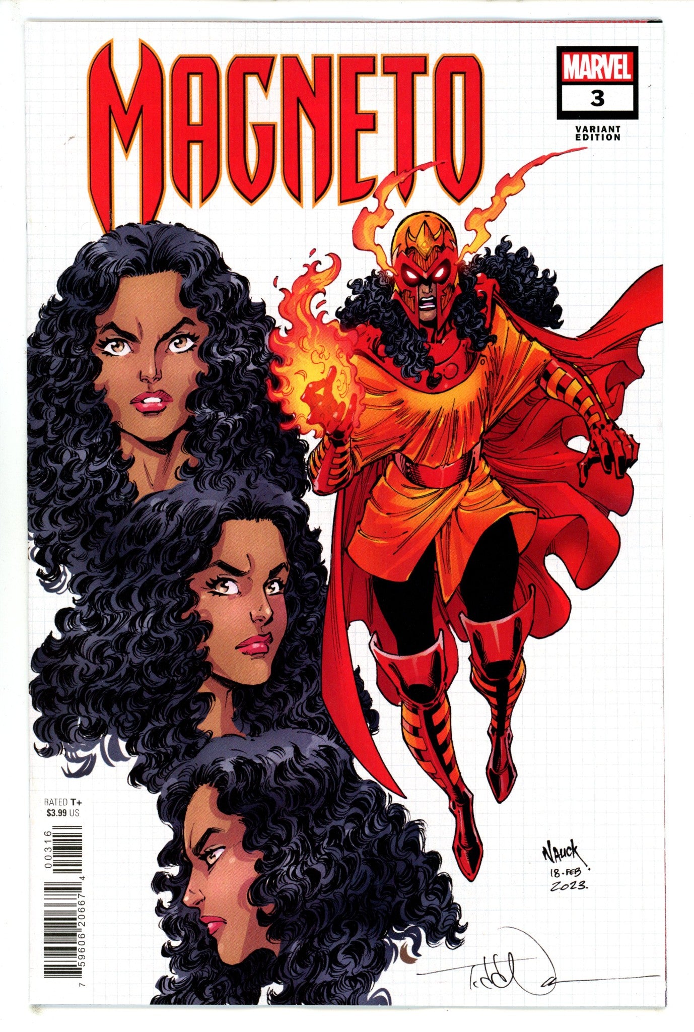 Magneto Vol 4 3 Nauck Design Incentive Variant VF/NM (2023)