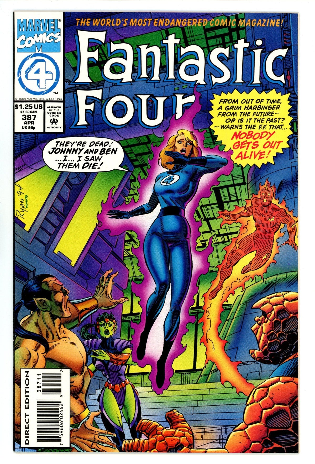 Fantastic Four Vol 1 387  High Grade   (1994)
