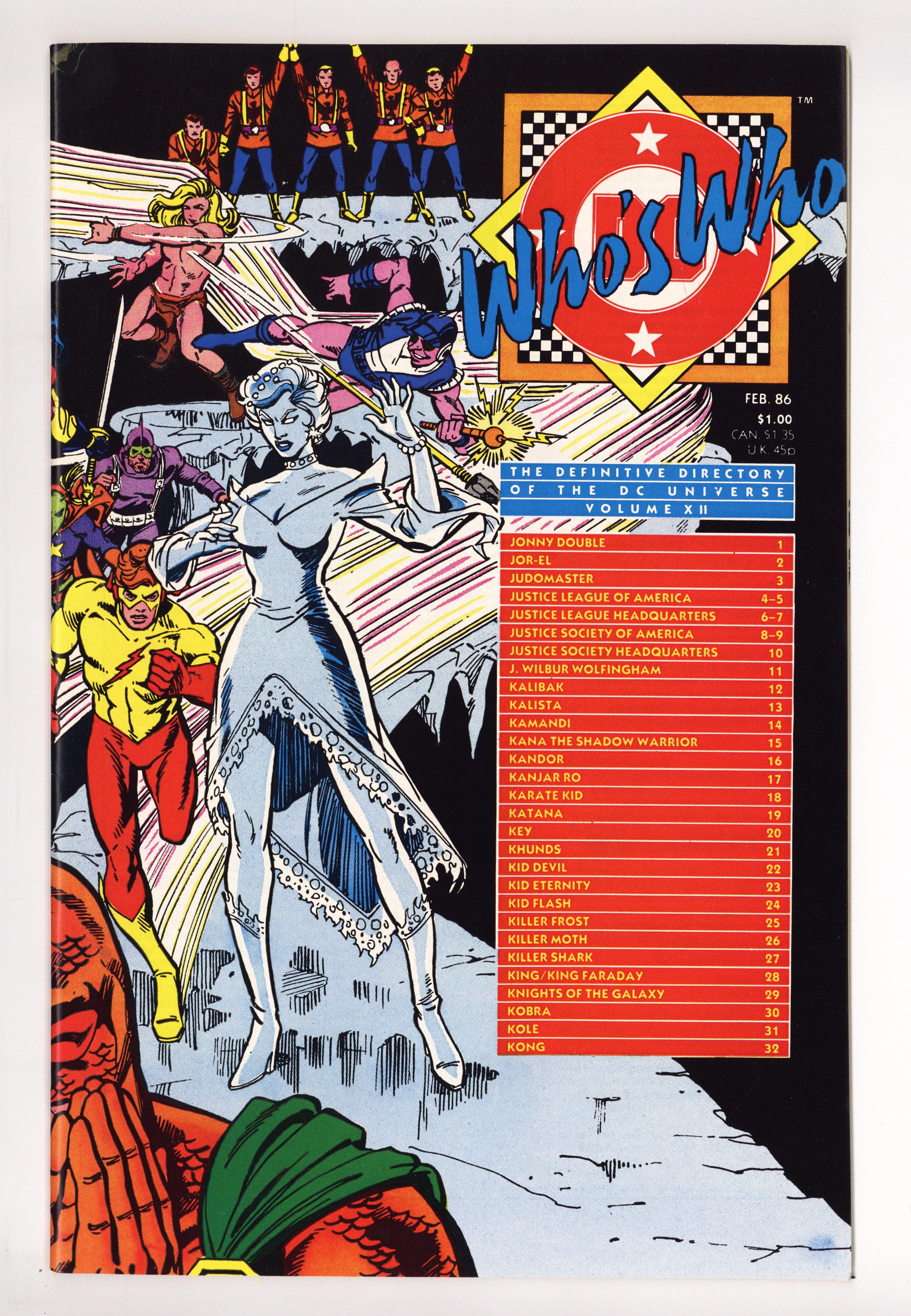 Who's Who: The Definitive Directory of the DC Universe 12 High Grade (1986) 