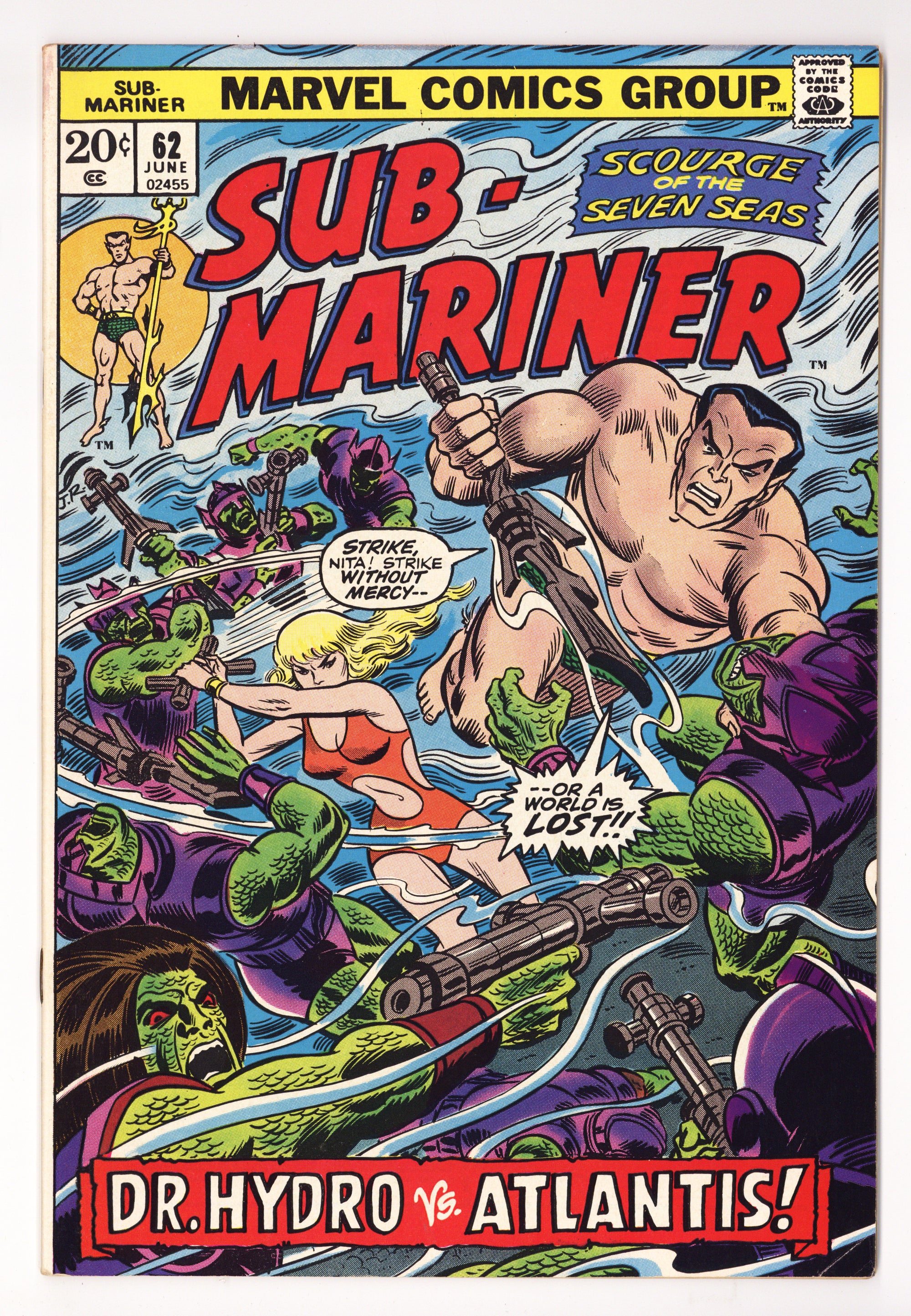 Sub-Mariner Vol 1 62  VF (8.0)   (1973)        