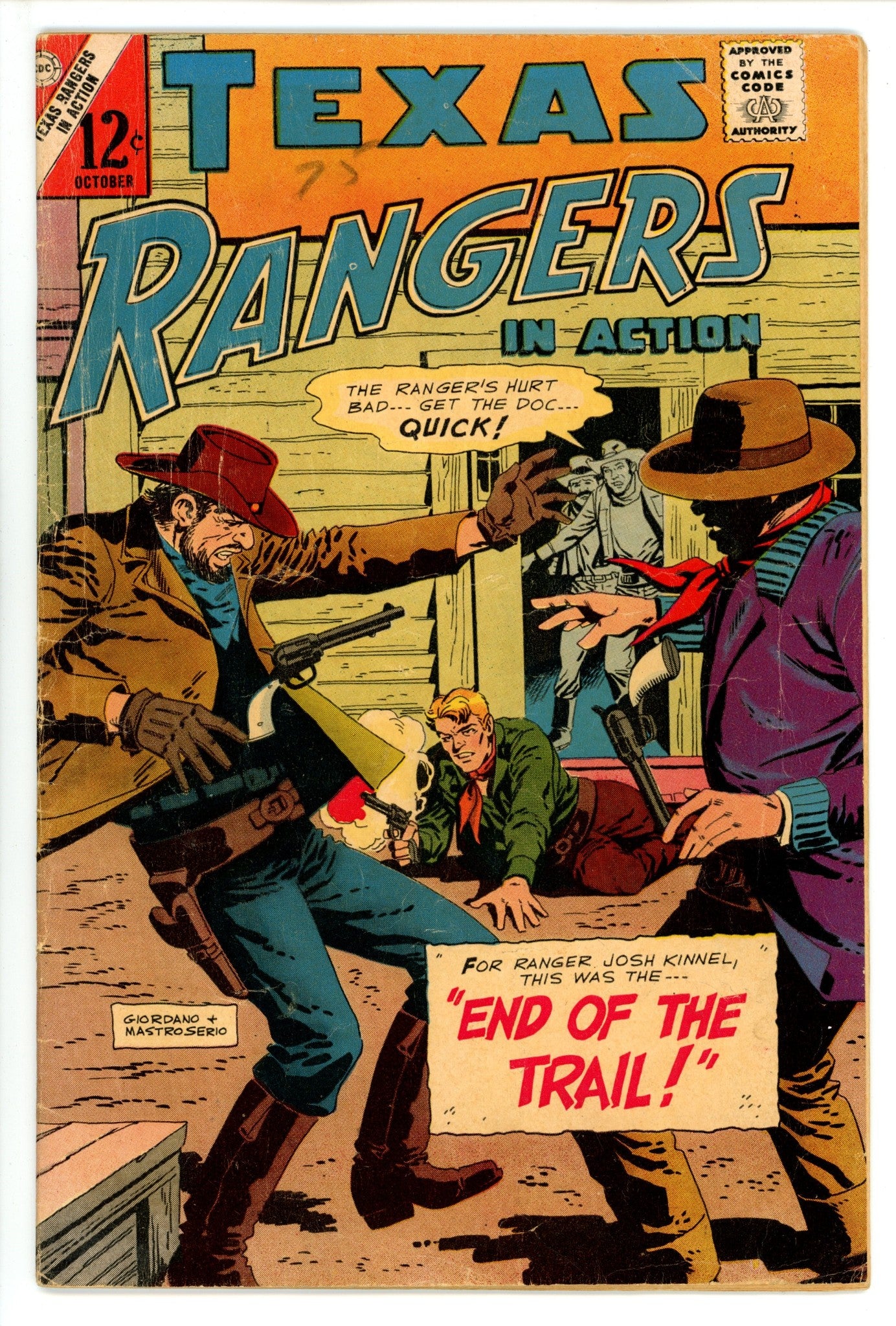 Texas Rangers in Action 57 VG- (1966)