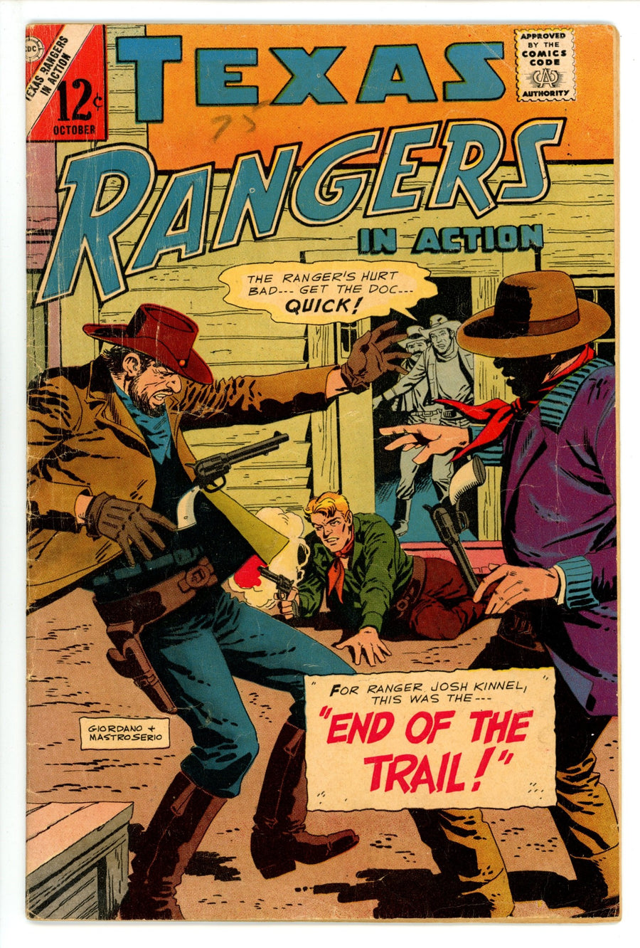 Texas Rangers in Action 57 VG- (1966)