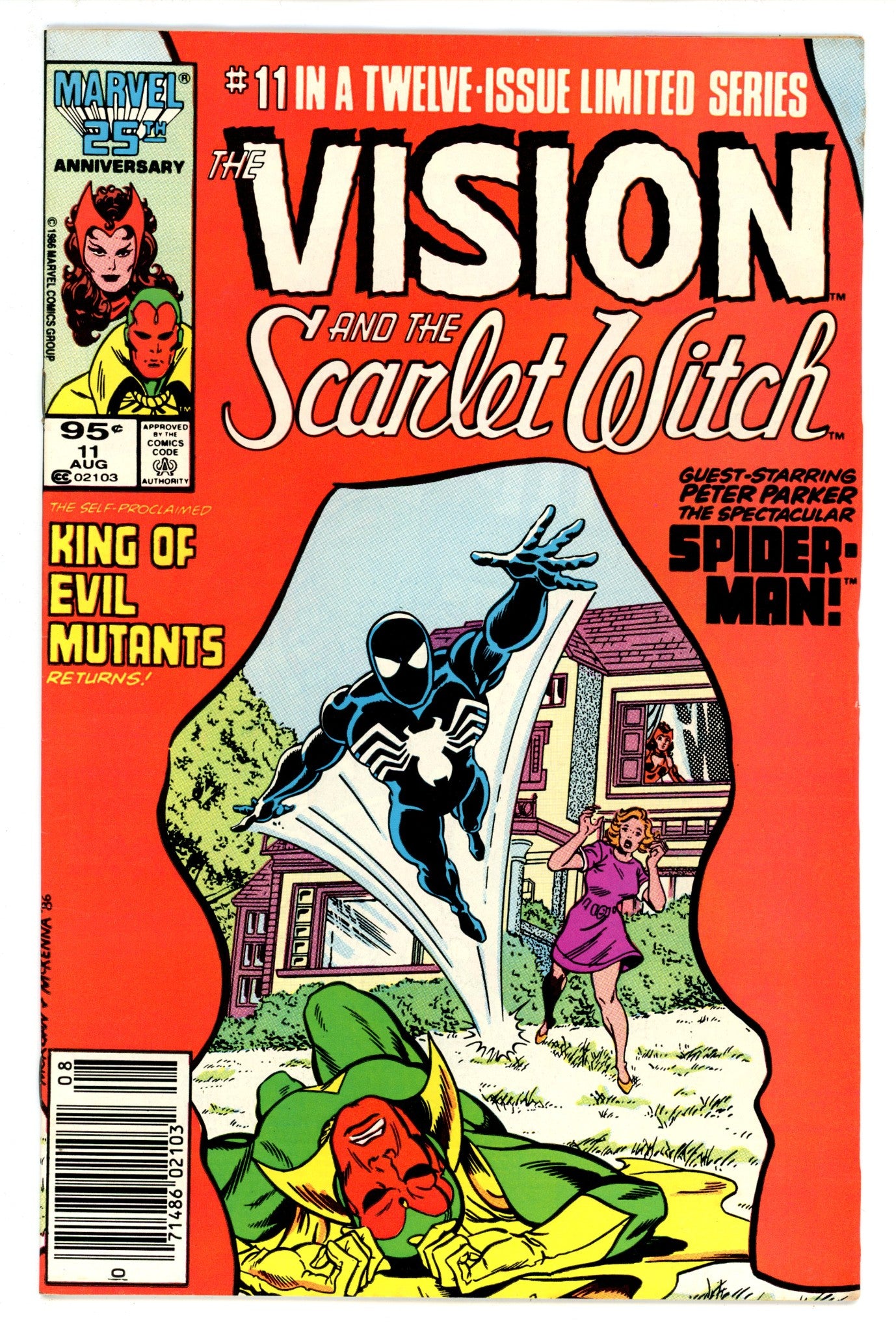 The Vision and the Scarlet Witch Vol 2 11 FN+ (6.5) (1986) Canadian Price Variant 