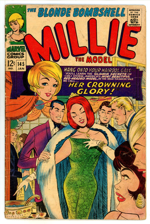 Millie the Model Vol 1 145 VG (4.0) Manufactured W/O Bottom Staple (1967) 