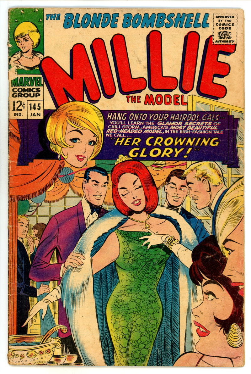 Millie the Model Vol 1 145 VG (4.0) Manufactured W/O Bottom Staple (1967) 