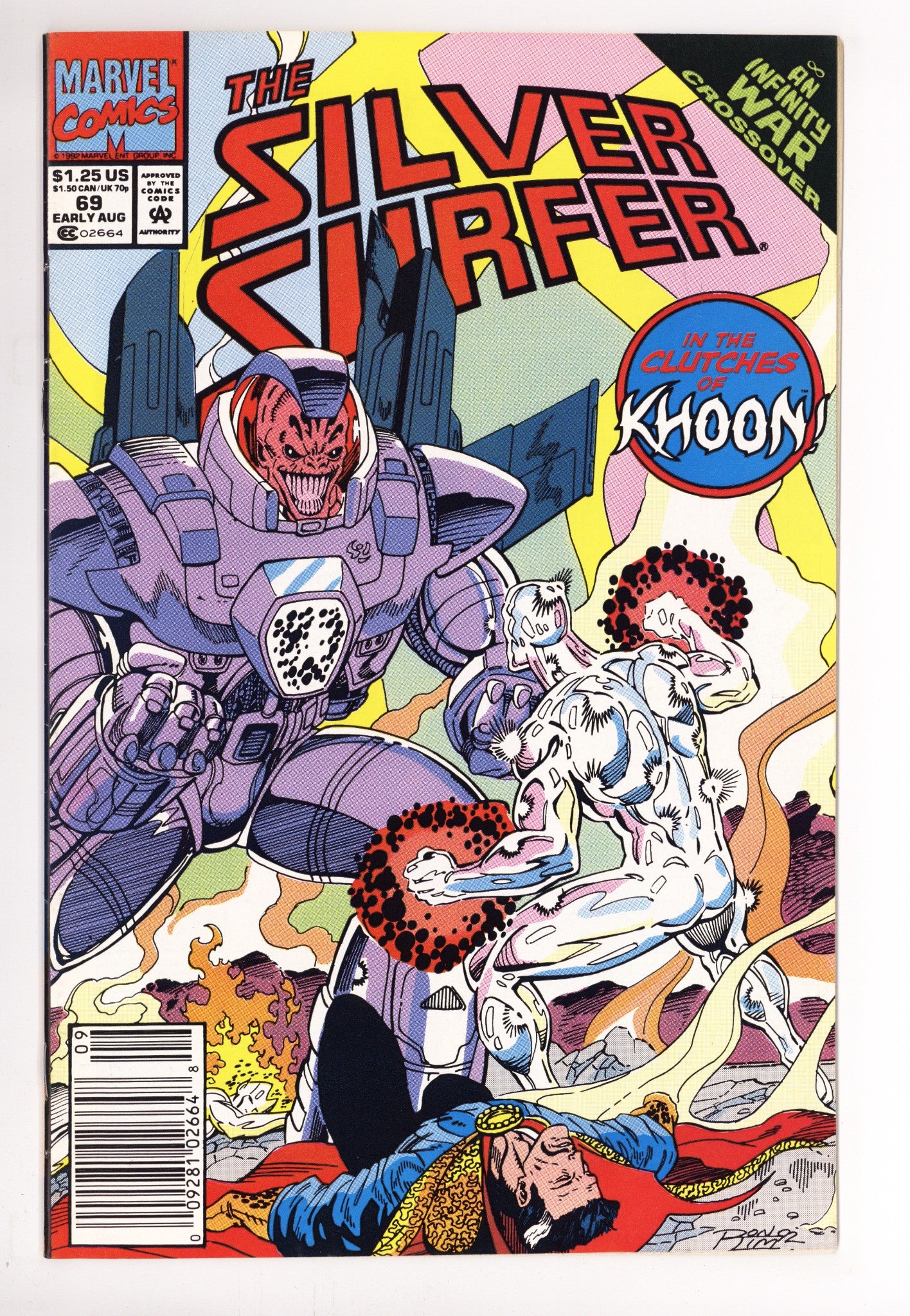 Silver Surfer Vol 3 69 Mid Grade (1992) Newsstand 