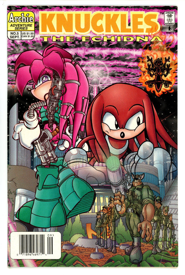 Knuckles the Echidna 5 Newsstand VG (1997)