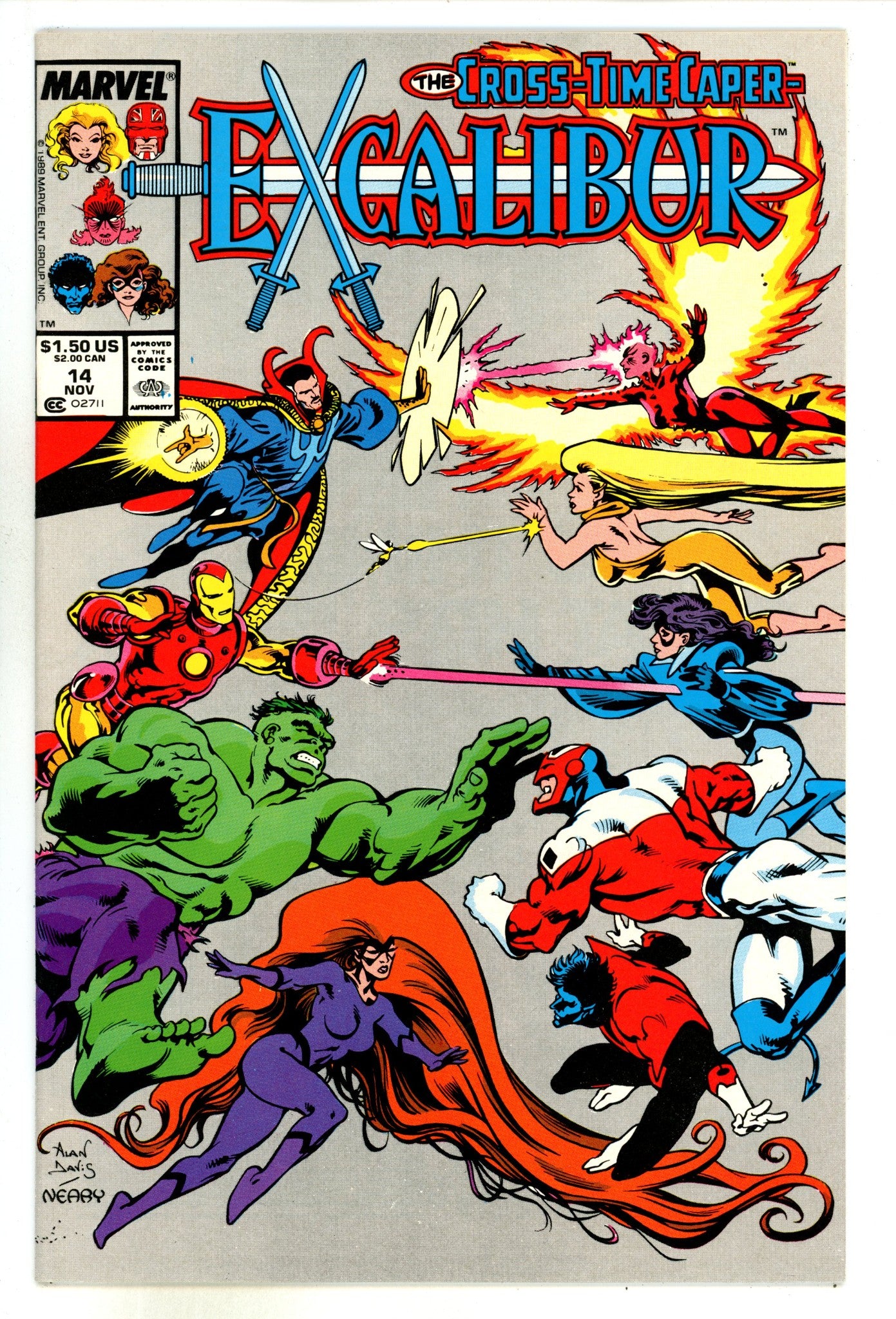 Excalibur Vol 1 14 High Grade (1989) Newsstand 