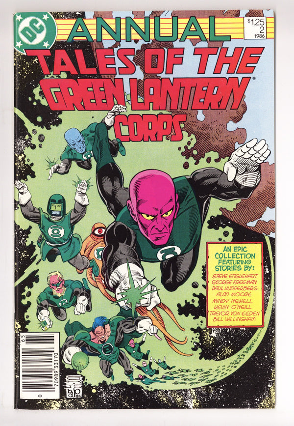 The Green Lantern Corps Annual 2 VF+ (8.5) (1986) Newsstand