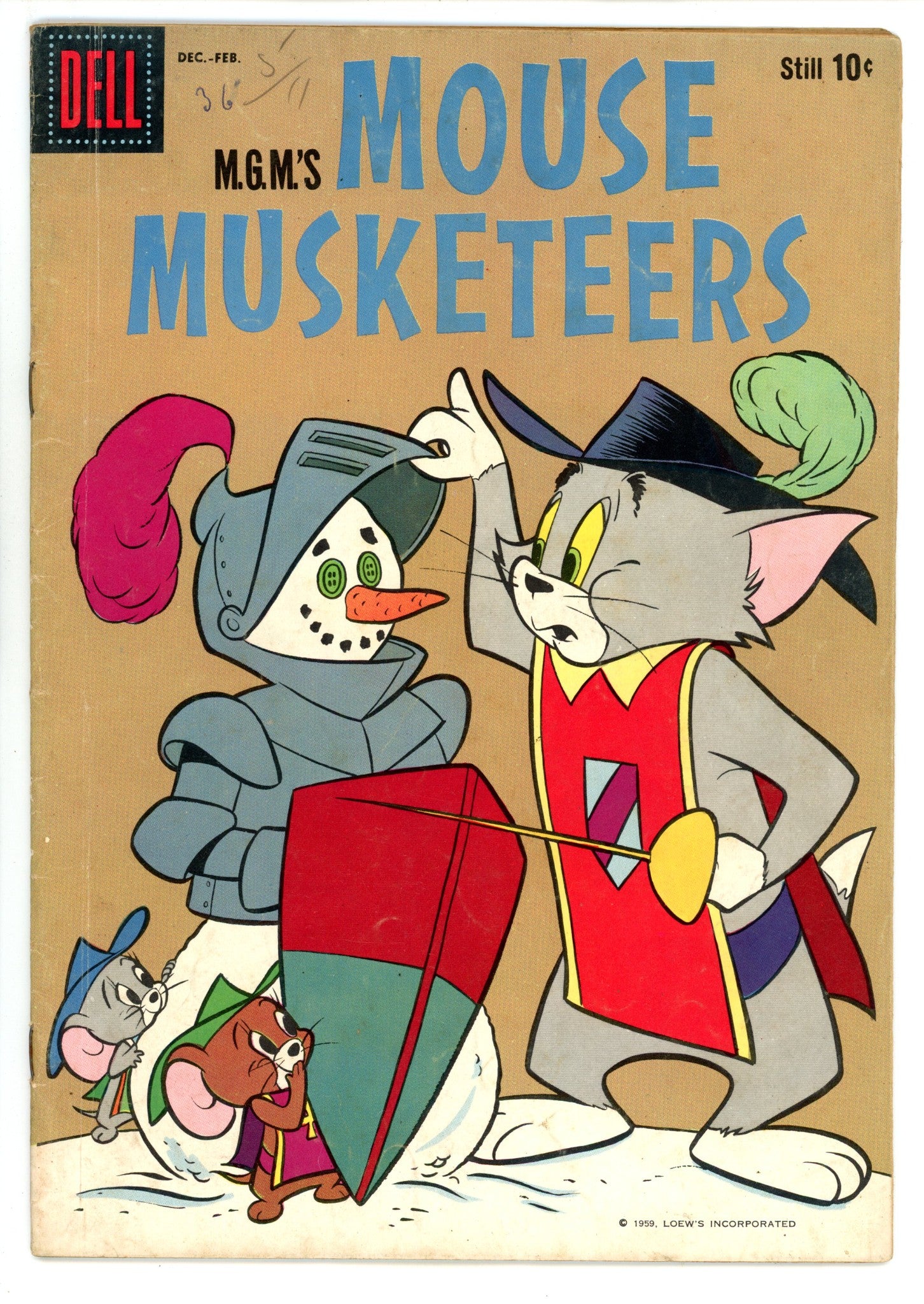 M.G.M.'s Mouse Musketeers 20 VG+ (4.5) (1959) 