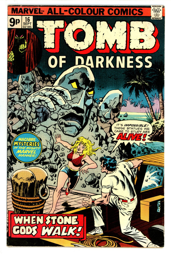 Tomb of Darkness 16 VG+ (4.5) Pence (1975)
