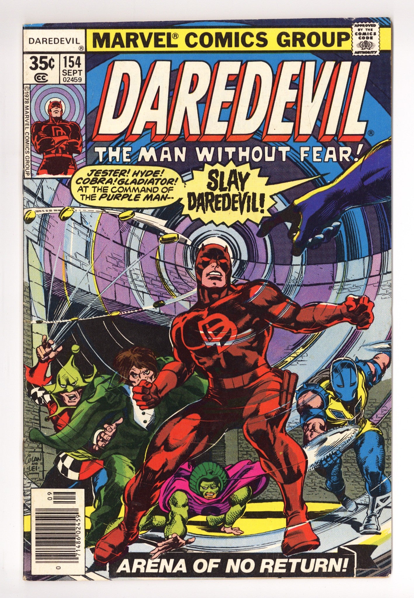 Daredevil Vol 1 154 VG+ (4.5) (1978) 
