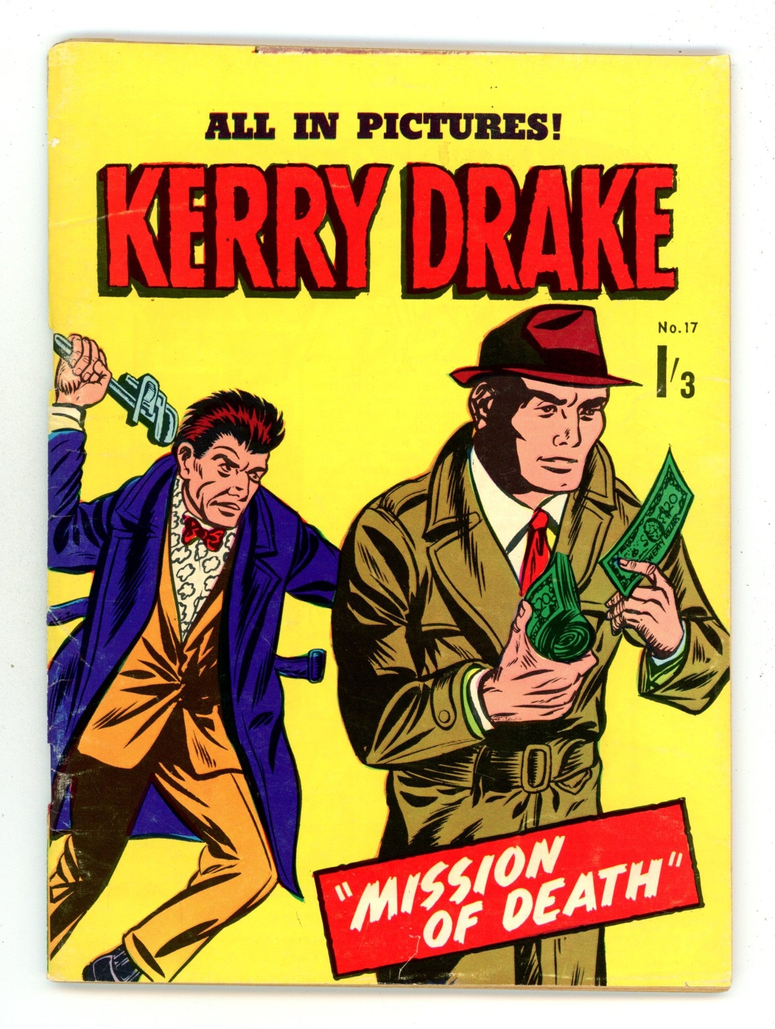 Kerry Drake 17 VG (4.0) () Signed x2 1st Page Alfred Andriola & Allen Saunders 