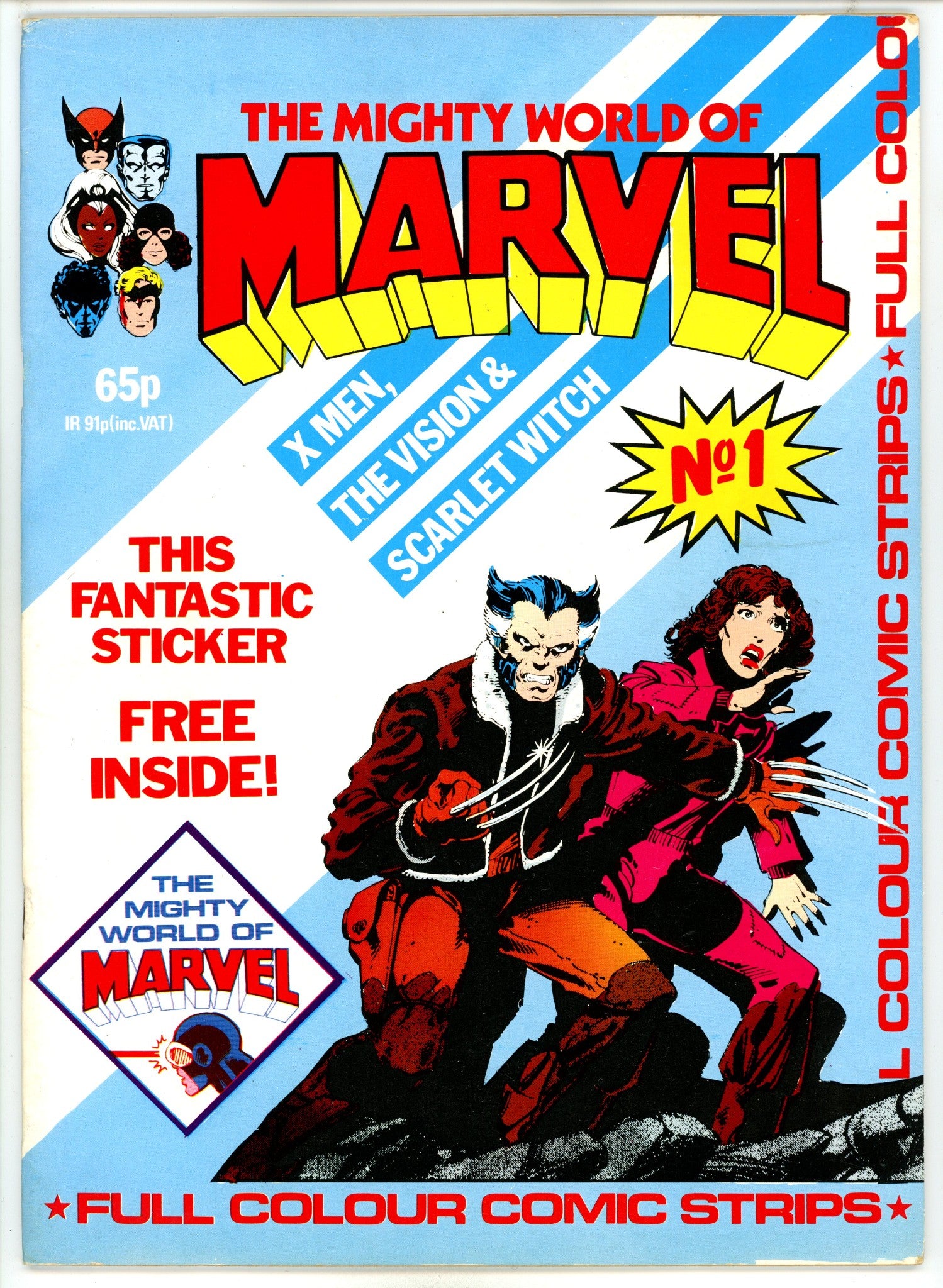 The Mighty World of Marvel Vol 2 1 No Gift VG+ (1983)