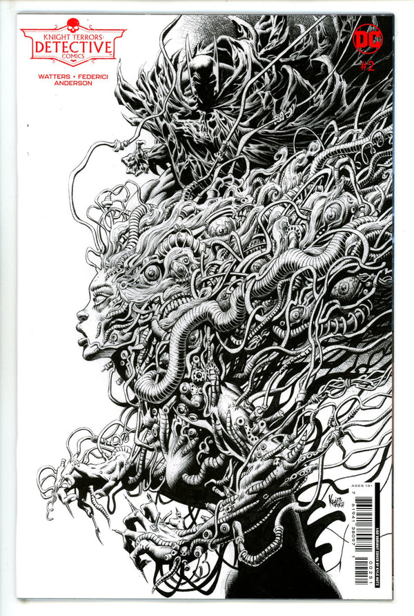 Knight Terrors Detective Comics 2 Hotz B&W Incentive Variant NM+ (2023)