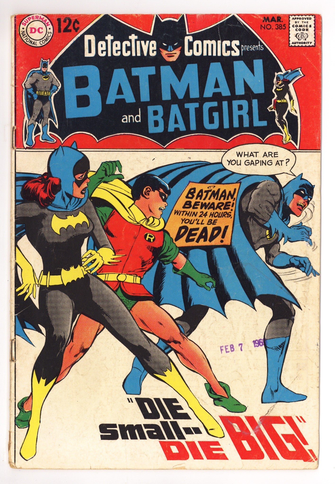 Detective Comics Vol 1 385 GD/VG (3.0) (1969) 