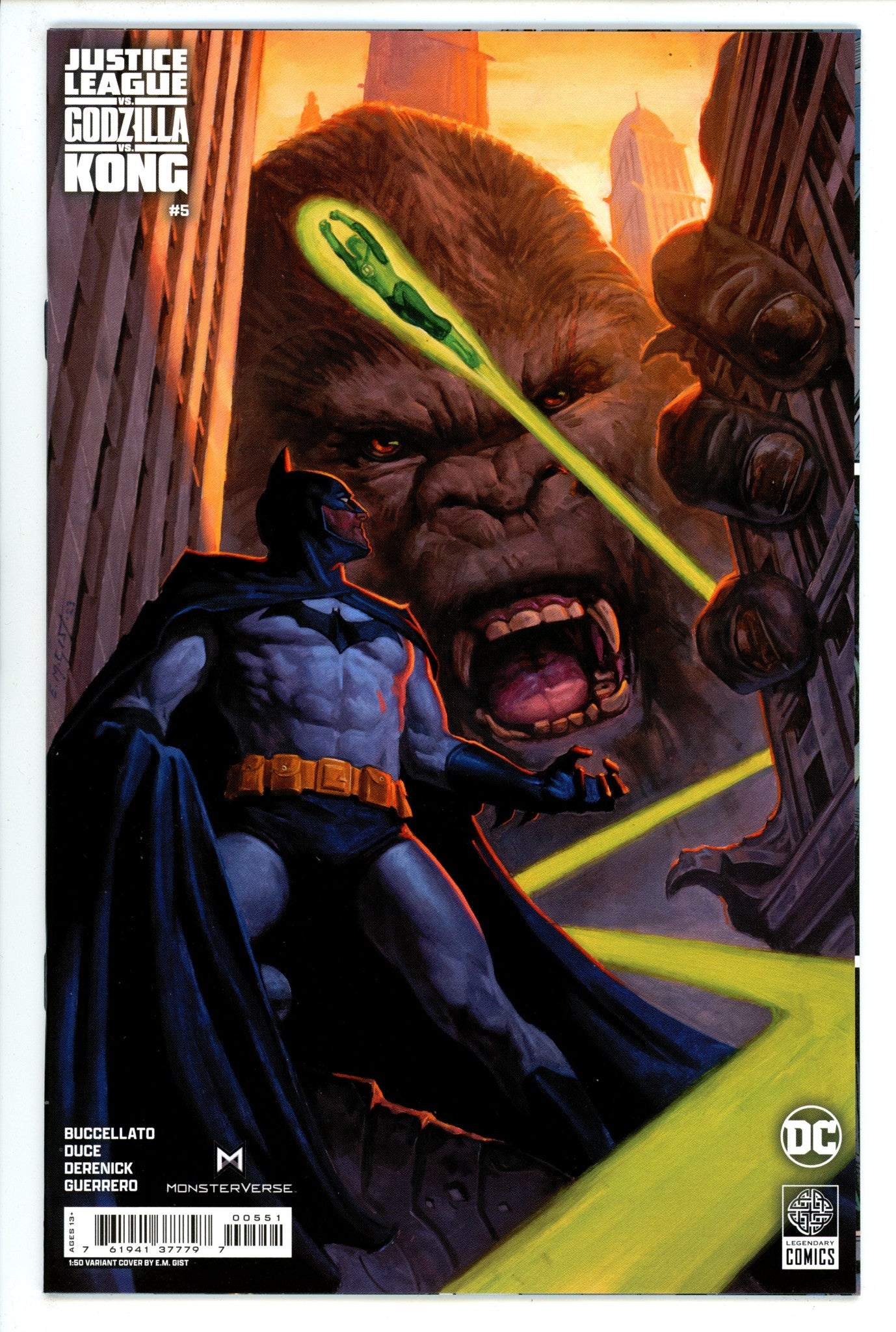 Justice League Vs Godzilla Vs Kong 5 Gist Incentive Variant NM+ (2024)