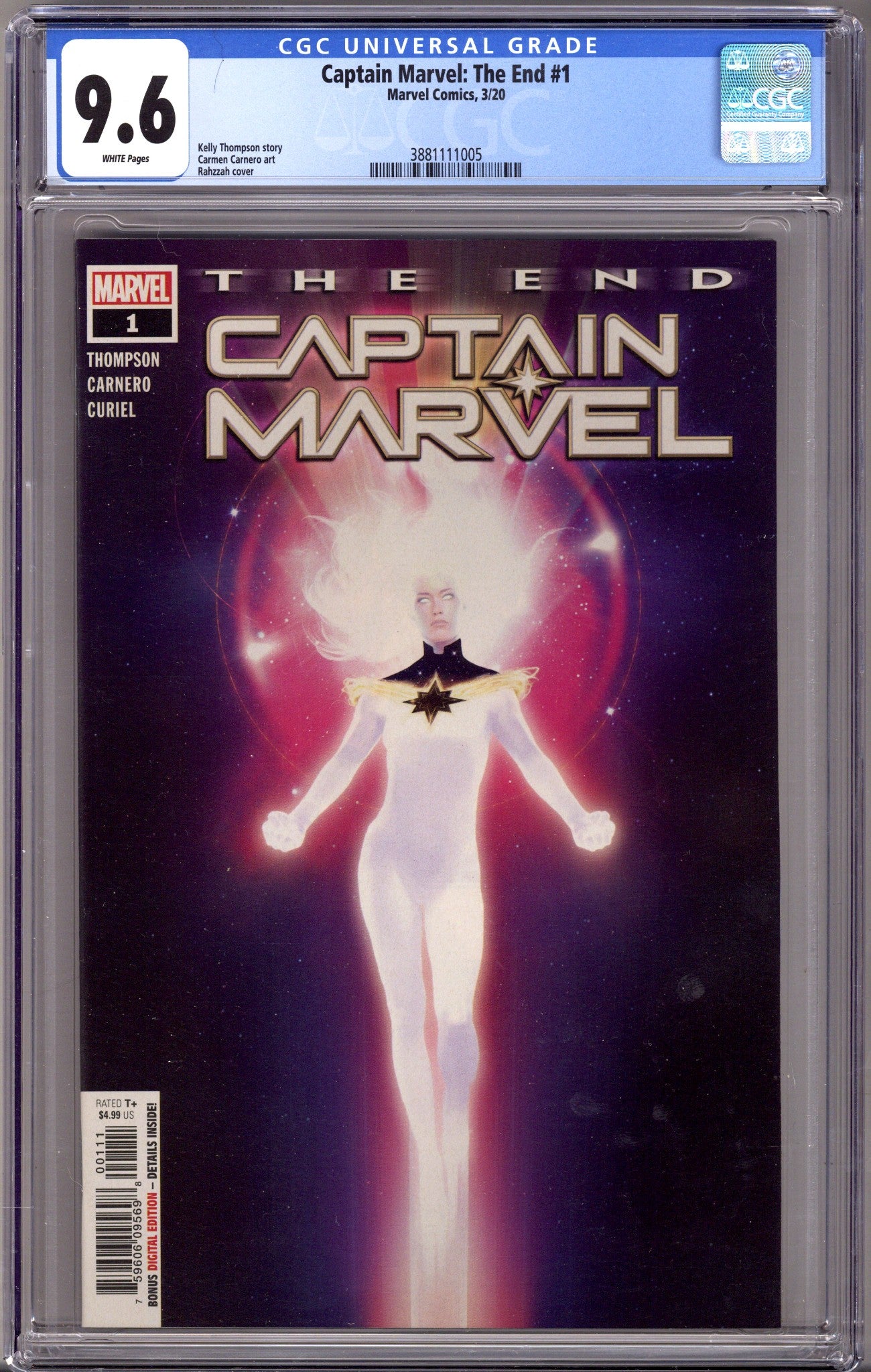 Captain Marvel: The End 1 CGC 9.6 (NM+) (2020) 