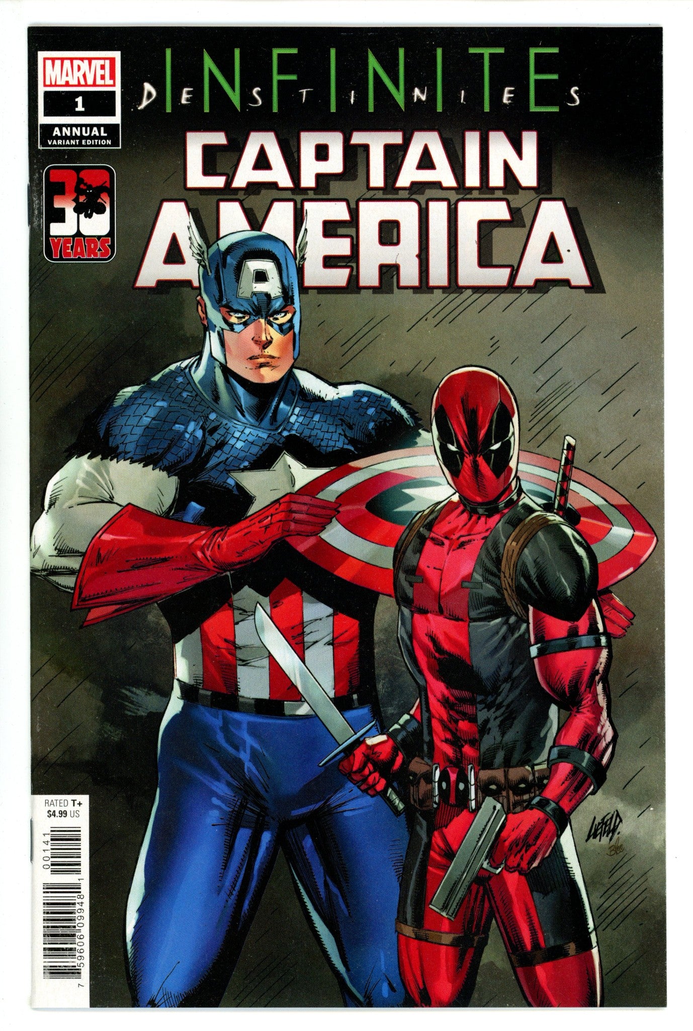 Captain America Annual Vol 9 1 High Grade (2021) Liefeld Variant 