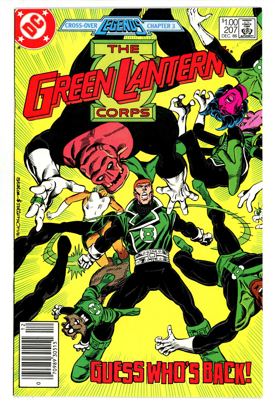 The Green Lantern Corps 207 VF- (7.5) (1986) Canadian Price Variant 