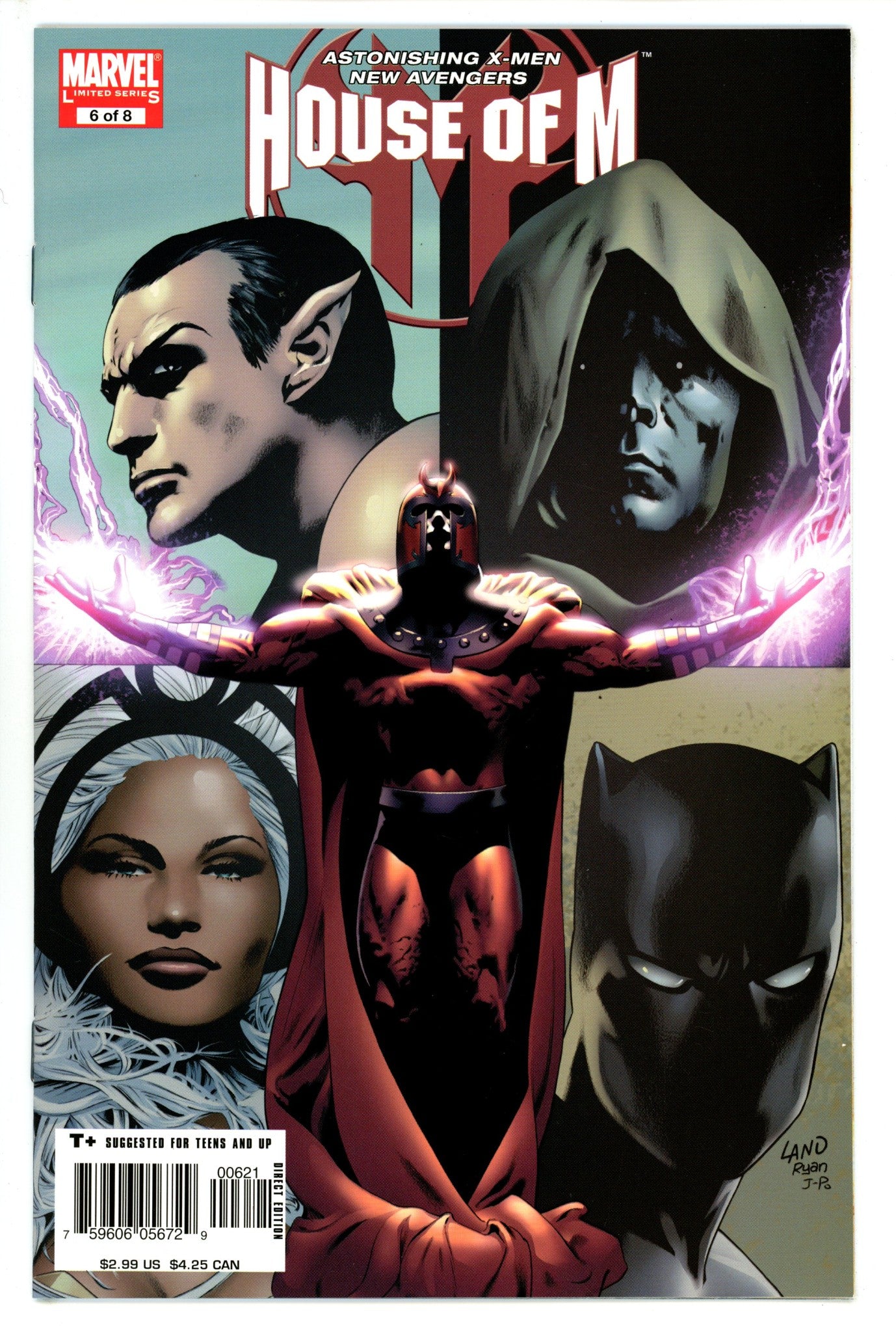 House of M Vol 1 6 Land Incentive Variant NM (2005)