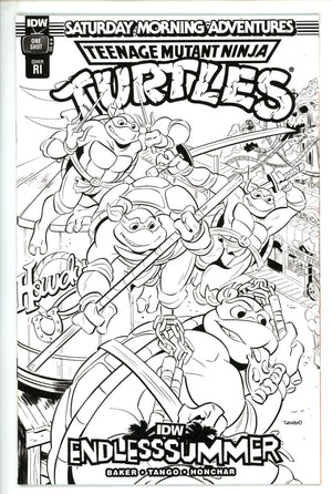 IDW Endless Summer Teenage Mutant Ninja Turtles Saturday Morning Adventures 1 Incentive Variant NM+ (2023)