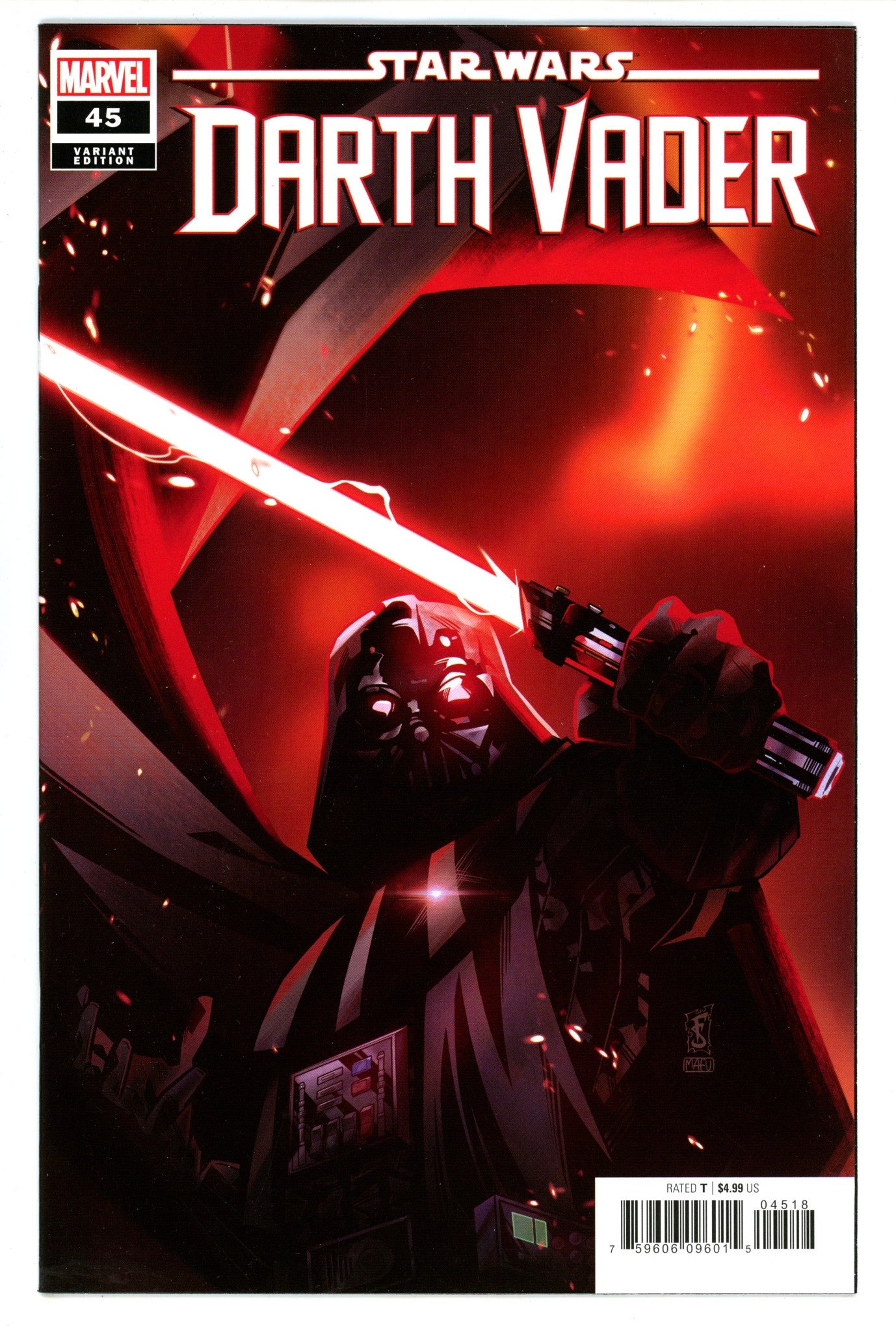 Star Wars Darth Vader Vol 3 45 Sabbatini Incentive Variant NM- (2024)