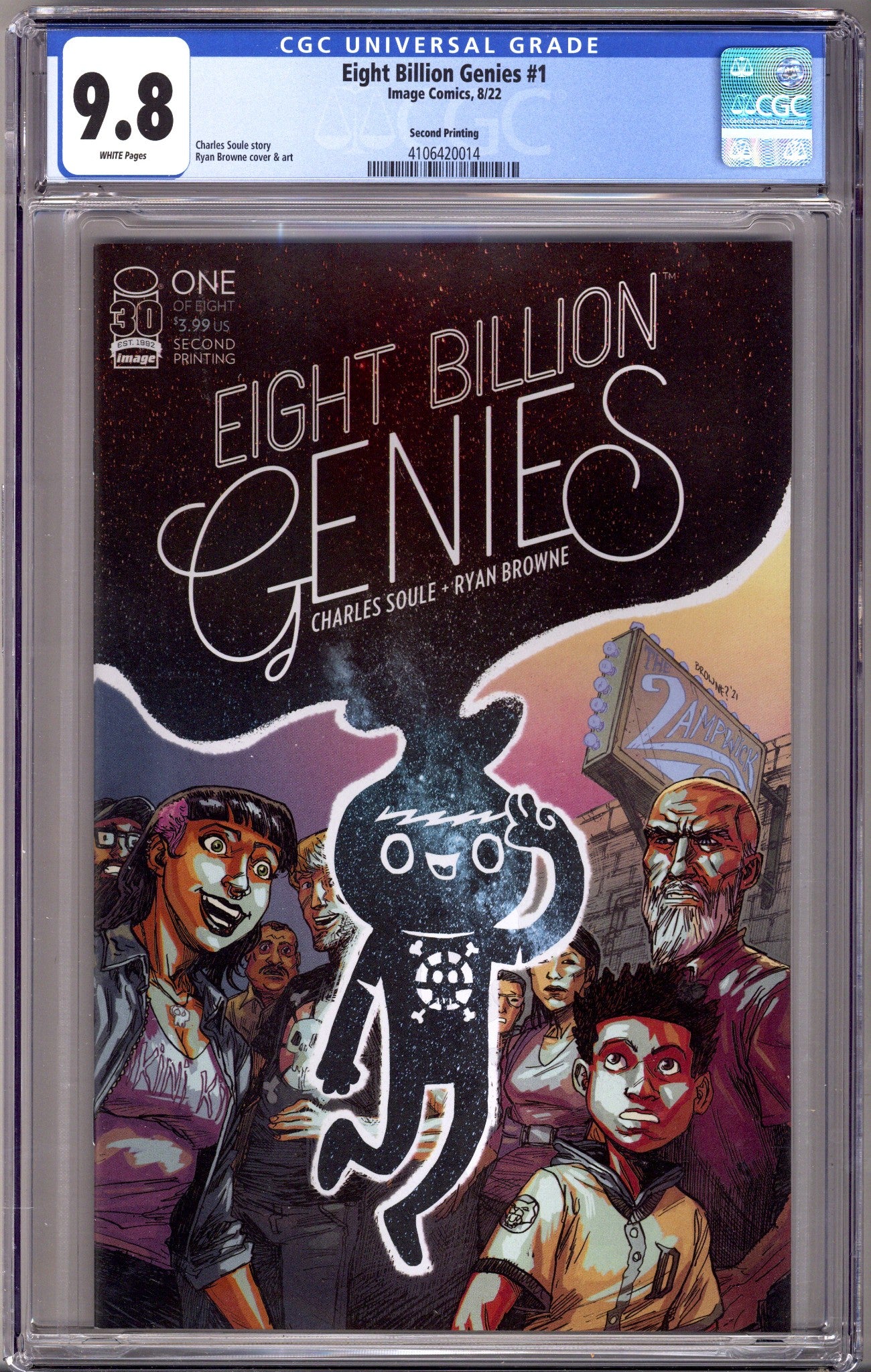Eight Billion Genies 1 CGC 9.8 (NM/M) (2022) 2nd Print 