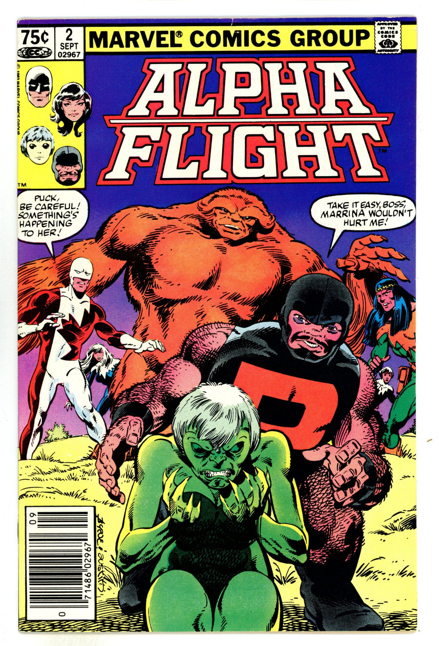 Alpha Flight Vol 1 2  FN+ (6.5)  (1983)  Canadian Price Variant  